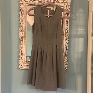 Classic gray pleated dress